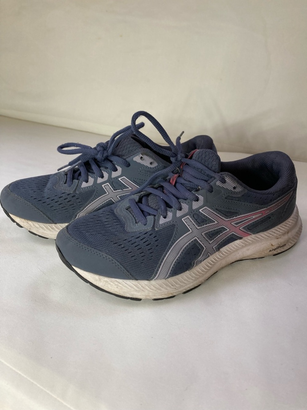 ASICS Women's Gel-Contend 8 Running Shoes Grey Pink Size 7